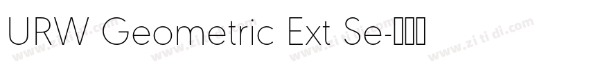 URW Geometric Ext Se字体转换